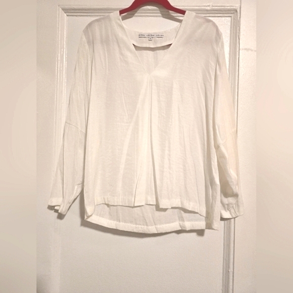 & Other Stories Summer Workwear: White, Long-sleeved Blouse w Buttons Sz 36 S/M - Picture 12 of 13